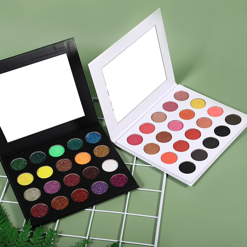 Diy 20 Colors Matte High Pigment Private Label Eyeshadow Palette Without logo Eyeshadow Palette