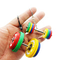 5 lb 3D Zinc Alloy Weight Hammer Rubber Plate Compass Keychain Exercise Gym Fitness Dumbbells Weightlifting Anime DIY Strength