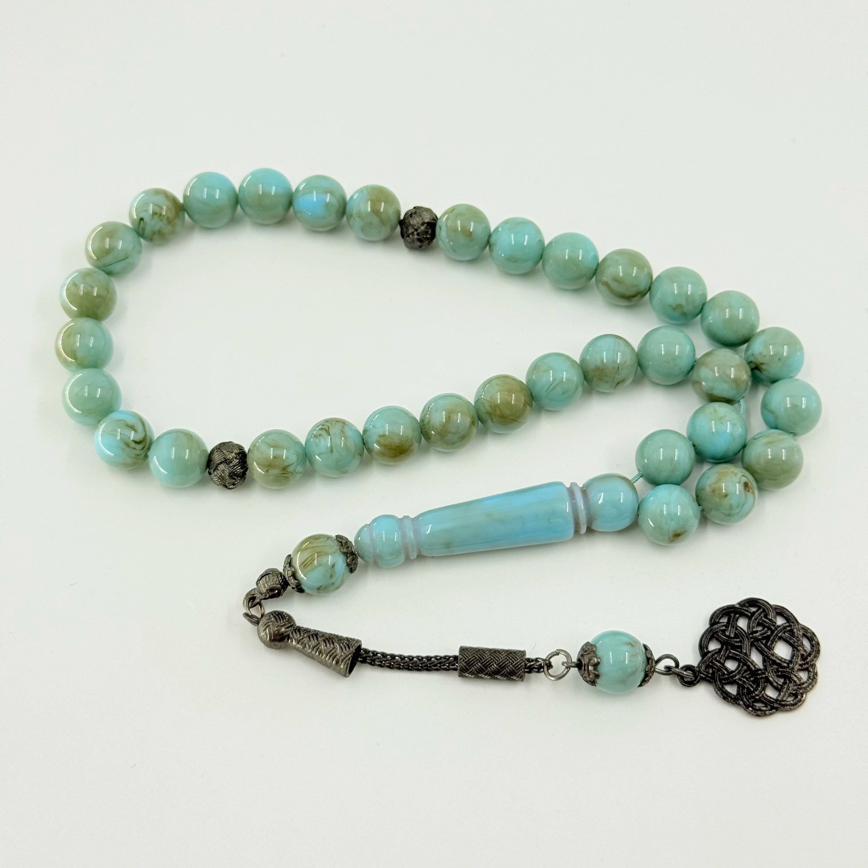 Muslim Prayer Beads Islamic Pilgrimage Beads Imam Kaaba 10mm 33 Resin Bead Bracelets Praise Tashi Biha Rosary