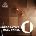 MUMU Thai Style Decor Corruged Lounge 3D Cassia Siamea Wood Cladding Cover Wall Panel for Hotel