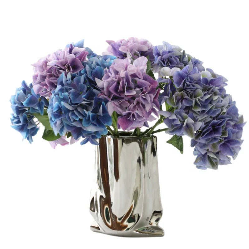 New Design UV Resistant 3D Printing Artificial Flowers Hydrangea for Home Decoration