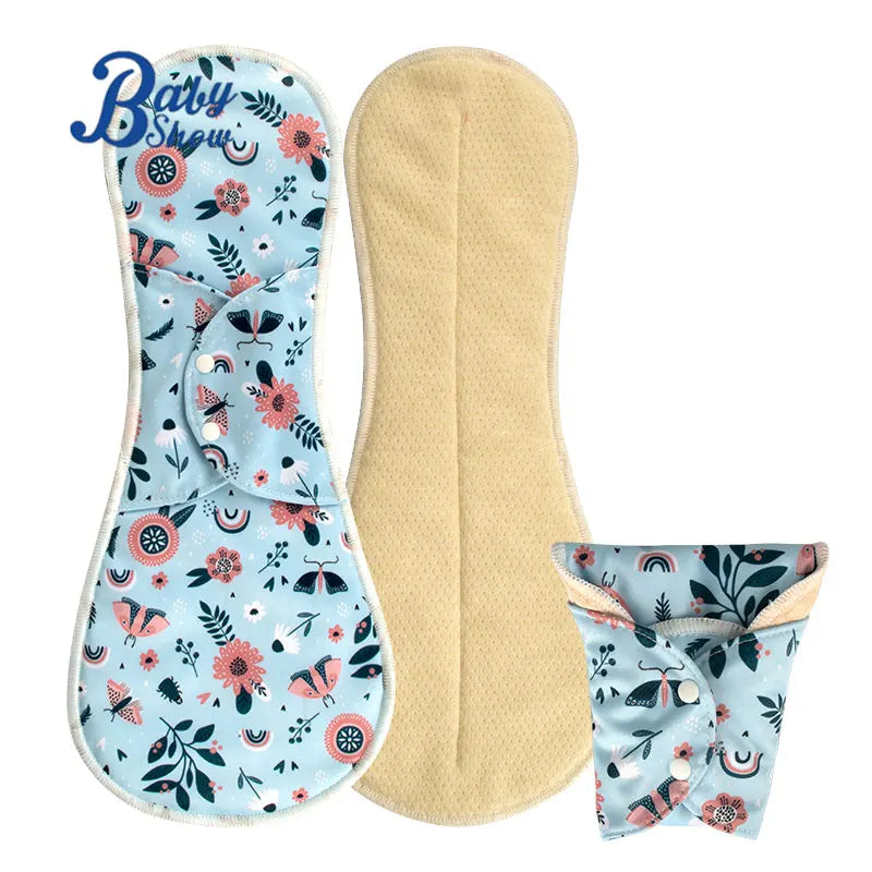 New Cloth Menstrual Pads Cotton Mesh PLUS Size Breathable Lady Sanitary Napkin Cloth Sanitary Pads for Women Reusable