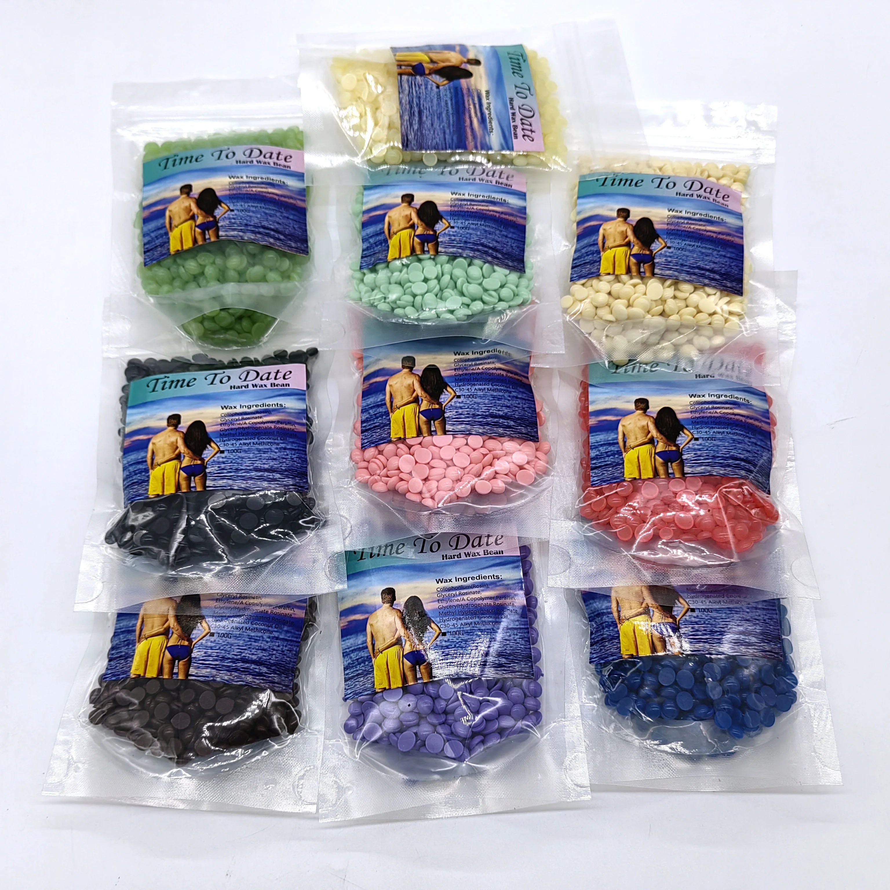 100g Salon Beauty Brazilian Wax Creamy Depilatory Hard Wax Customize Various Rosin Hair Removal Wax Cera Depilatoria