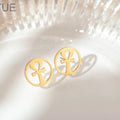 XUNYUE Stainless Steel Ankh Stud Earrings for Women Girls Africa Egypt Nile Key Traditional Ancient Egypt Ethnic