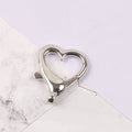 DIY Hardware Accessories Zinc Alloy Heart Lobster Buckles Nickel Plated Snap Hook Clip Jewelry Necklace Clasp MegaBDM