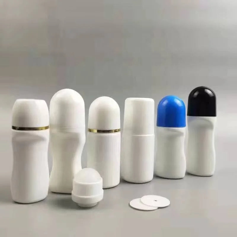 Wholesale Empty 60ml Cosmetic Roll-on Bottle Deodorant Plastic with Screen Printing Custom Logo & Color