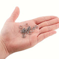 Stainless Steel Keyrings/ Diy Metal Round Key Accessories/ Multipurpose Silver Colour Key Chains
