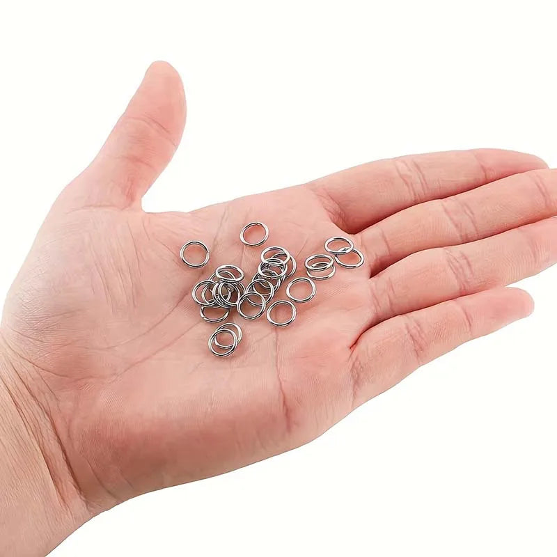 Stainless Steel Keyrings/ Diy Metal Round Key Accessories/ Multipurpose Silver Colour Key Chains