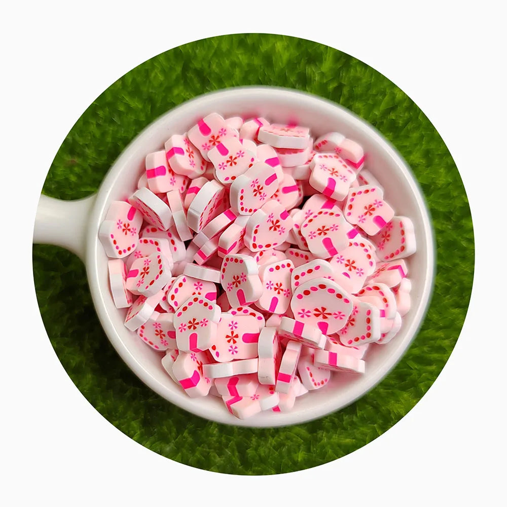 500g DIY Slime Filler Christmas House Polymer Clay Slices Sprinkles Nail Art Decoration DIY Klei Mud Particles  Accessories