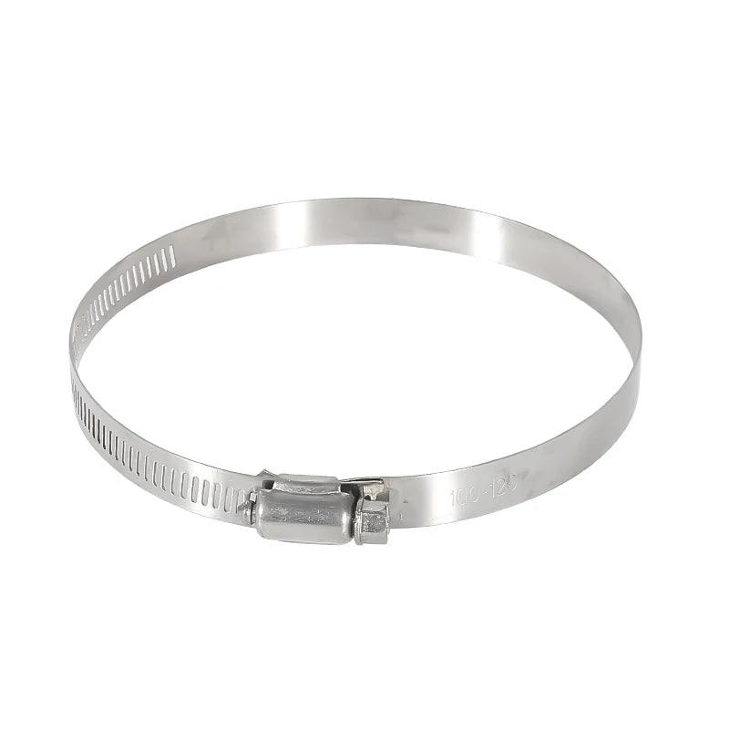 Stainless Steel Exhaust Pipe Clamps Radiator Hose Clamp Heat Recovery Easy Install Air Conditioning System Accessories