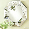 VXin Mirror WXM-1719 Luxury Modern Silver Glass 3D Handmade Decorative Wall Mirror Home Decor for Living Room Bedroom