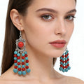 Bead Tassel Women's Drop Earrings Charms Romantic Style Acrylic Resin Lucite Anniversary Occasion Statement Earrings