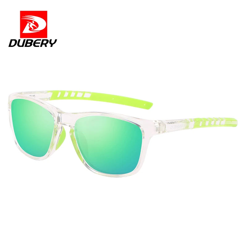 Dubery 2026 Men's Sports Sunglasses Polarized High Def Rubber Lenses UV 400 Frame Fashion PC Material Sunglasses