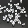Solid Hard Plastic Acrylic Beads Close Middle Hole Half Sphere for Hair Ribbon Connection Accessories