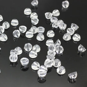 Solid Hard Plastic Acrylic Beads Close Middle Hole Half Sphere for Hair Ribbon Connection Accessories