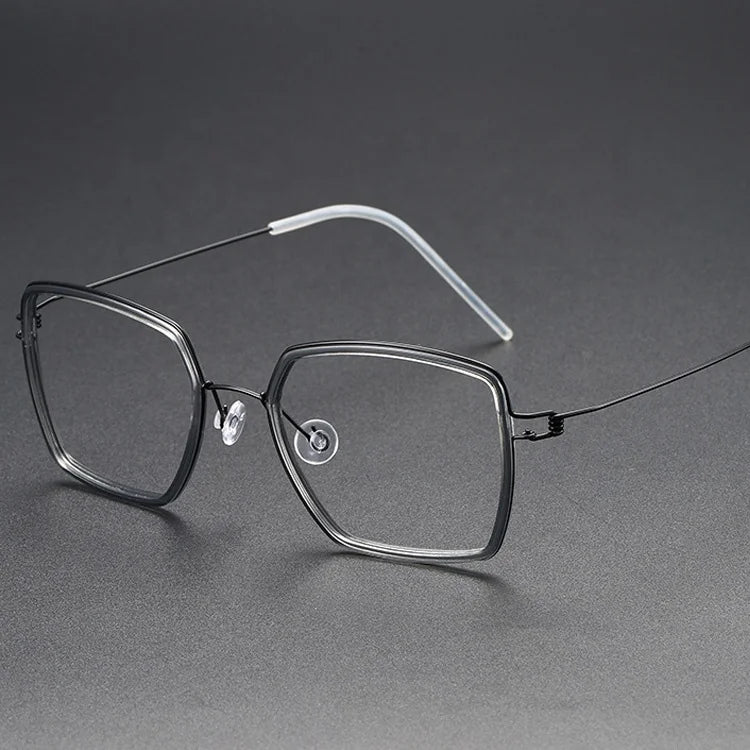 New B Titanium Vintage Solid Optical Frames Custom Logo Eyeglasses for Unisex Eye Glasses Eyewear