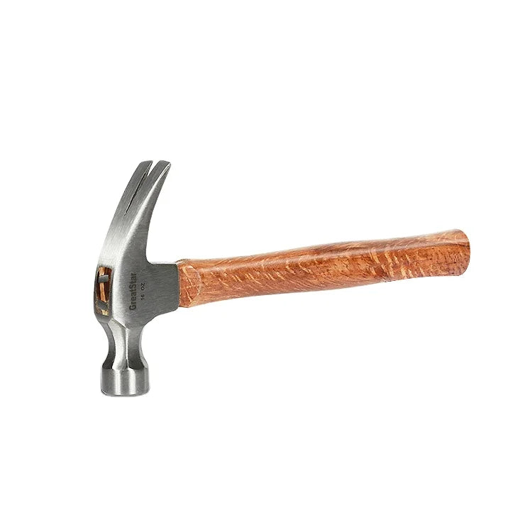 High Quality 12OZ Carbon Steel Rip Claw Hammer with 12OZ Hard Hickory Wood Handle DIY Grade Hot Sale OEM Customizable
