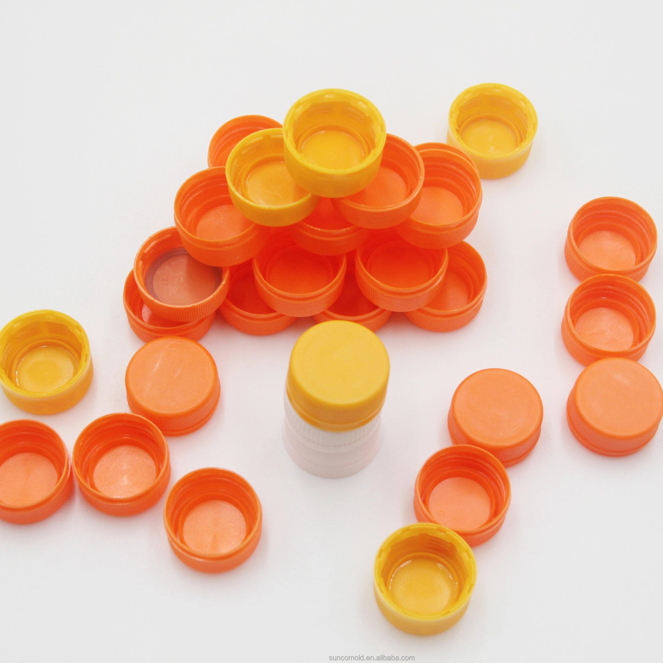 28mm PP PE Plastic Caps for Water Bottle PCO 1881 1810 Plastic Water Bottle Screw Cap for Sale  No Folding