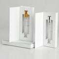 Custom Private Label Mini 5ml 10ml Cylinder Refillable clear Empty Perfume Sample Glass Bottle with Box MegaBDM