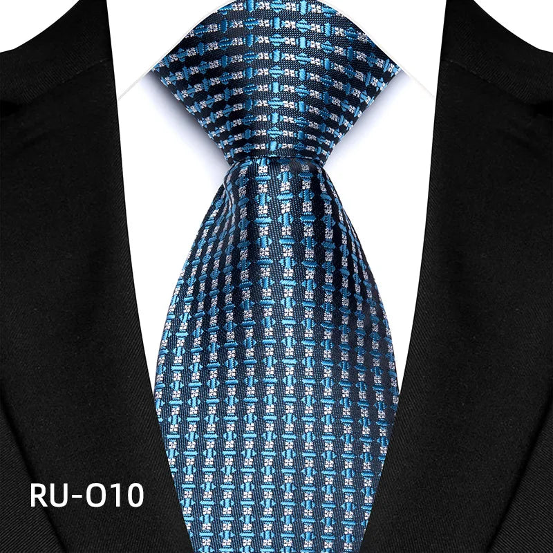 Low MOQ Shengzhou Custom School Ties Blue Tie for Men Business Company 8cm Necktie Men