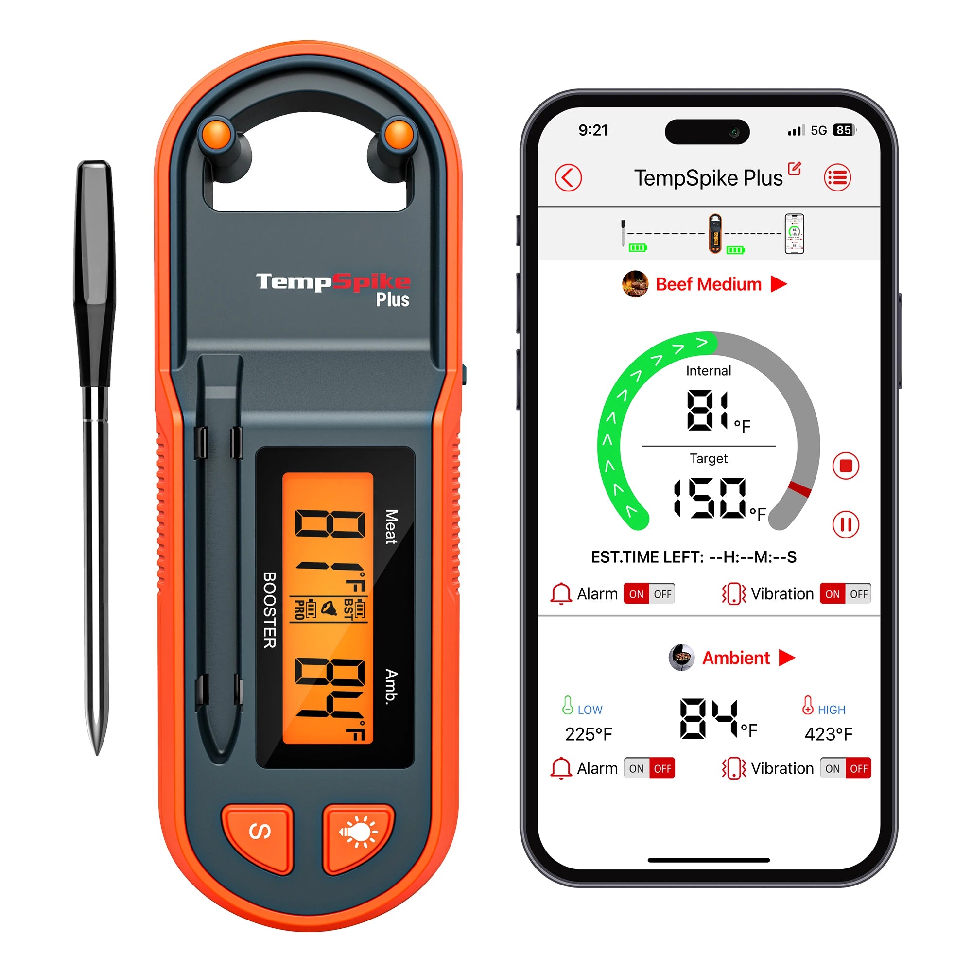 TP971 Wireless Kitchen and Outdoor Food Cooking Smart Meat Oven Wireless Food Thermometers