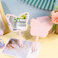 Zonyin 2025 New Plastic Travel Makeup Mirror Butterfly Shape Makeup Hand Mirror Vanity Cosmetic Mirror With Customized Logo