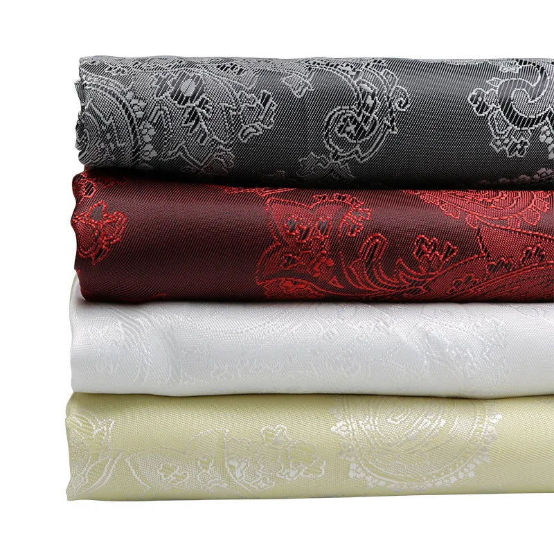 Stocked Paisley Viscose Jacquard Lining Fabric