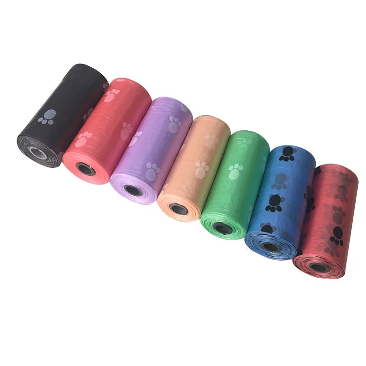 Biodegradable Compostable Disposable Custom Printed Eco Friendly Black Trash Garbage Pet Dog Waste Poop Poo Bag for Dogs