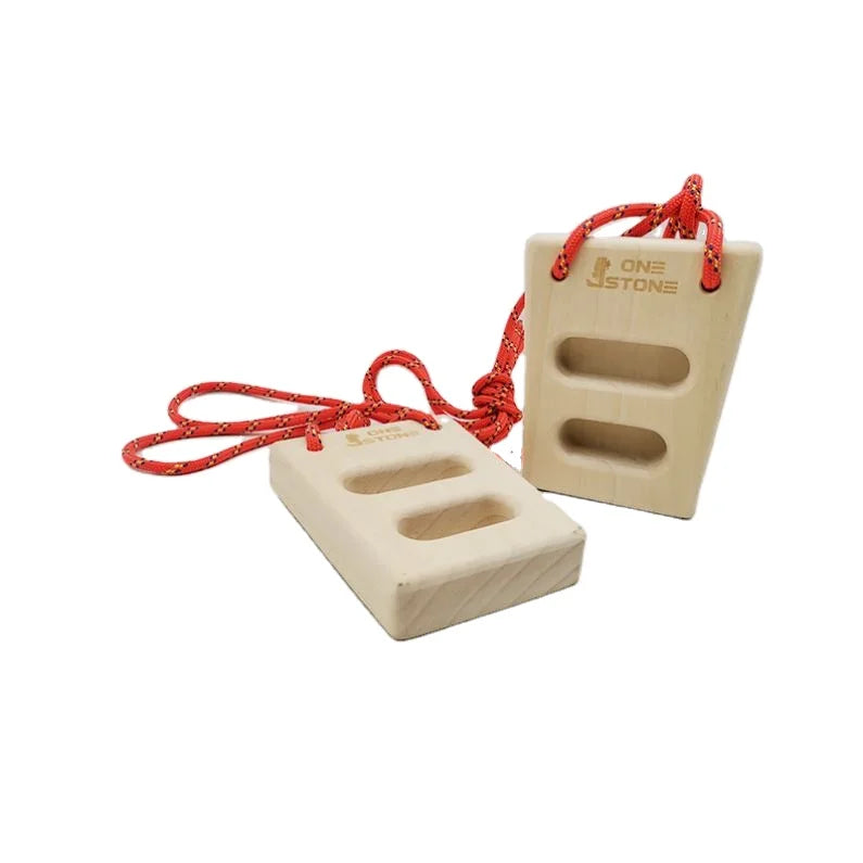 Zeyisy Indoor Cheap Rock Climbing Hang Finger Strength Training Beech Wood Hangboard for Kid and Adult CJ-HB2027