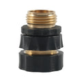 Garden Hose Connector Brass Quick Connect Fitting 3/4" Female Garden Hose Thread Suitable for RV Outdoor /Garden Yellow + Black
