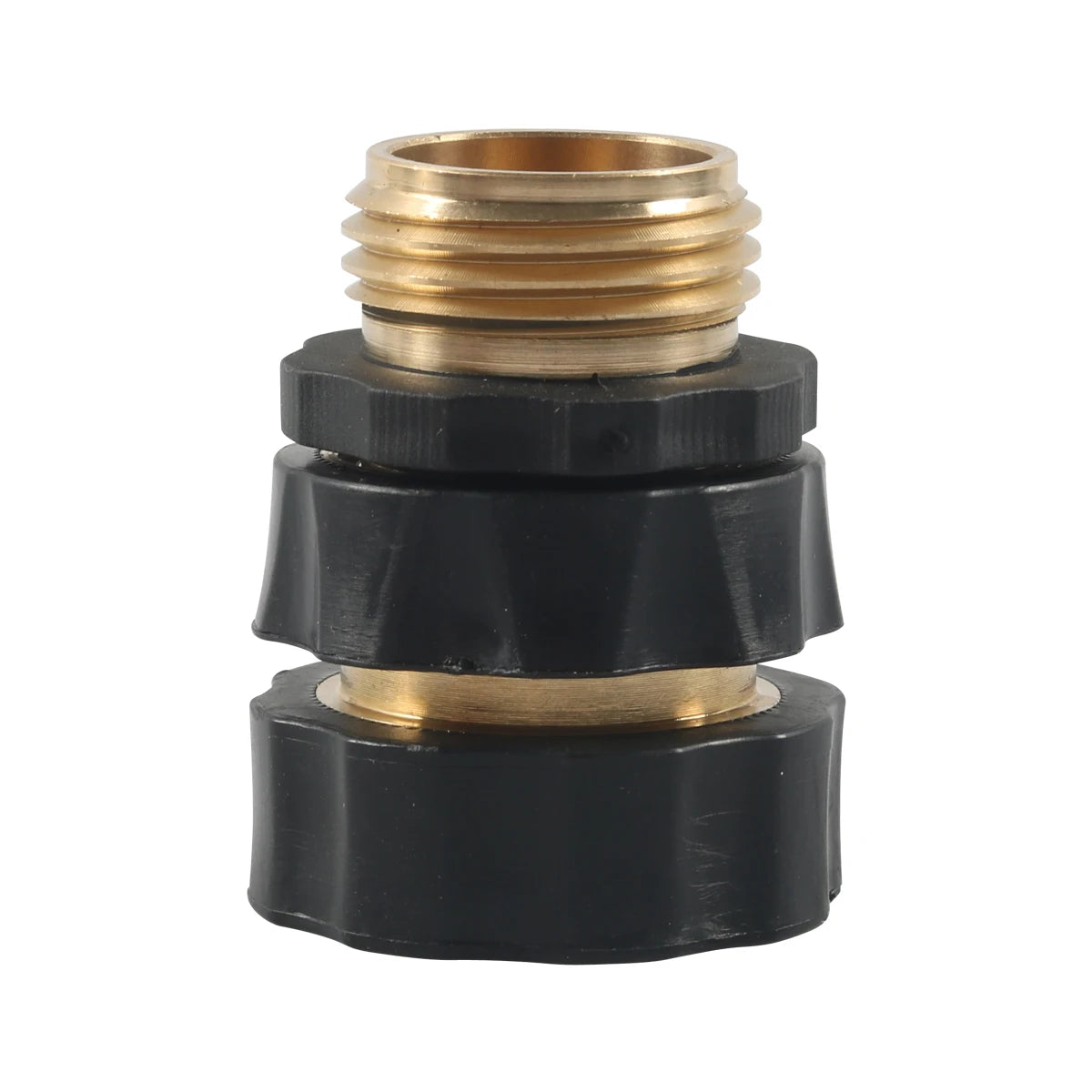 Garden Hose Connector Brass Quick Connect Fitting 3/4" Female Garden Hose Thread Suitable for RV Outdoor /Garden Yellow + Black