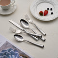 2024 Hot Sale Restaurant Stainless Steel Tableware Set Knife Fork Spoon Banquet  Flatware Set with Snake Scale Shank Cutlery Set
