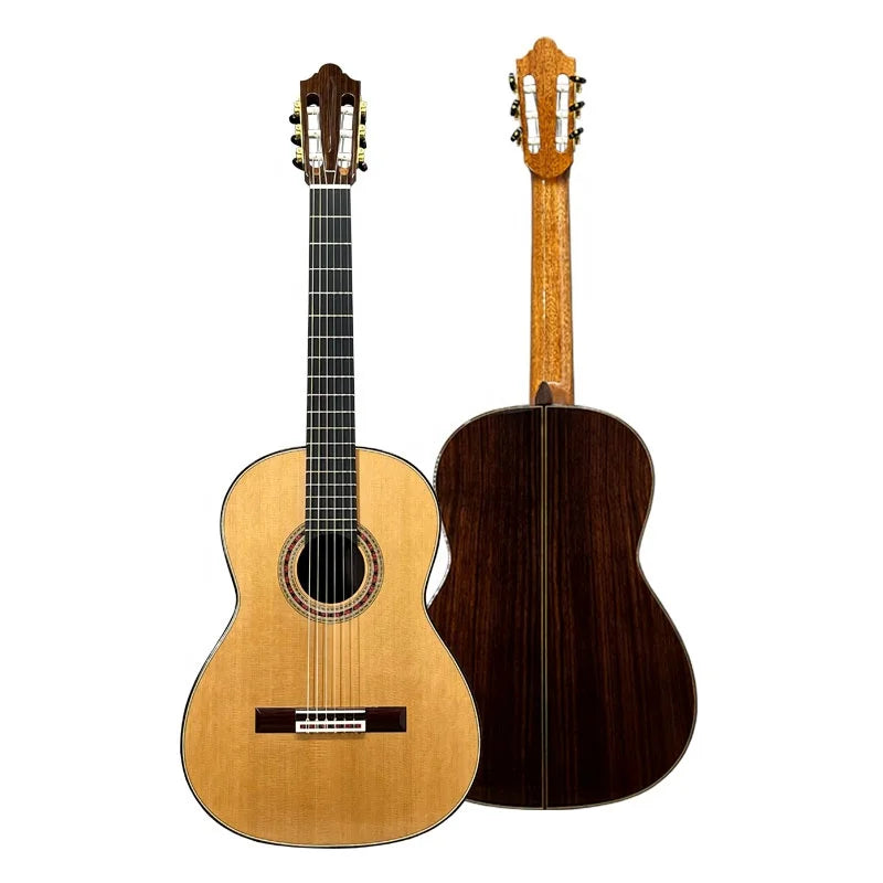 Gloss  Polish All Solid Cedar Top Rosewood  Friederich Classical Guitar Master Vintage Nylon String Instruments