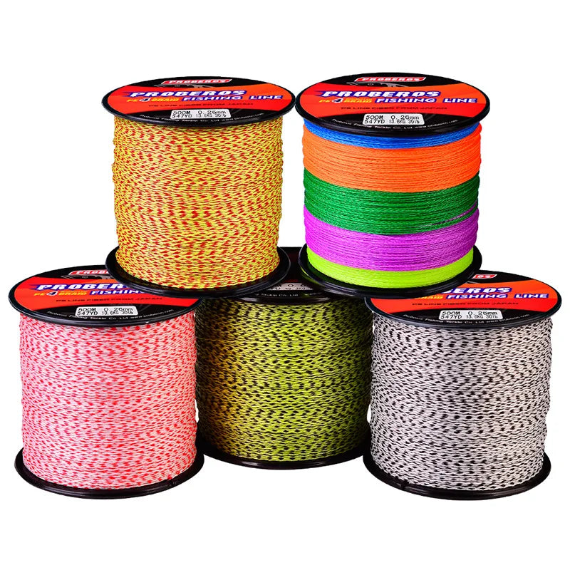 LINXI Original X4 Strands Waves 300m Fishing Wire PE Multicolor Line Rock Fishing and Sea Fishing Line