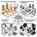 One-Stop CNC Machining Solution Small Batch Production Accurate Multi-Material Metal DWG PDF Supported Anodized Color