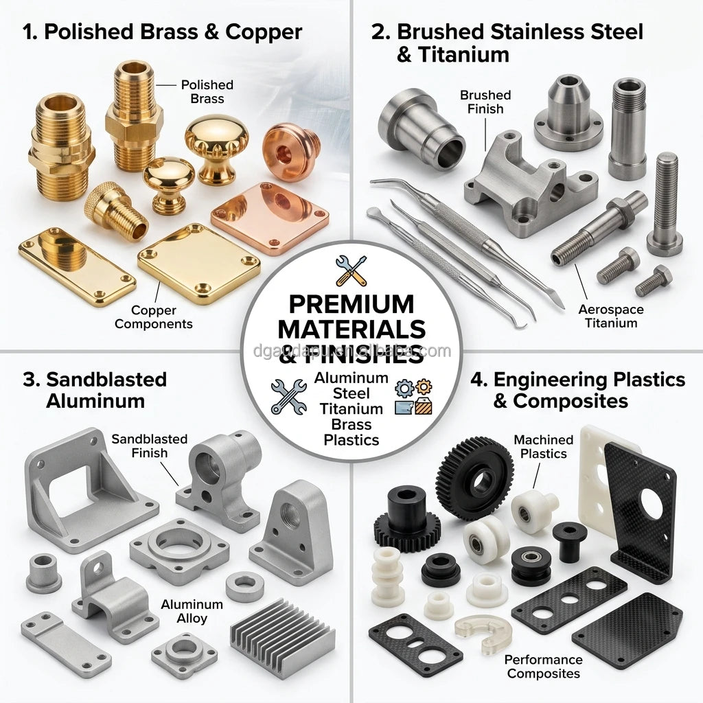 One-Stop CNC Machining Solution Small Batch Production Accurate Multi-Material Metal DWG PDF Supported Anodized Color