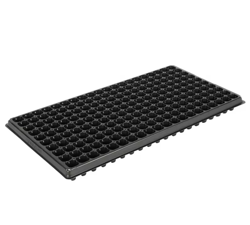 Large 200 Cell Reusable PS Black Plug Blister Nursery Seedling Tray Heavy Duty Plastic Nursery Seedling Propagation Tray