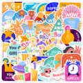 50pcs Reward Graffiti PVC High-quality Durable Stickers for Draw bar Box Skateboard Cupboard Suitcase Laptop and Books
