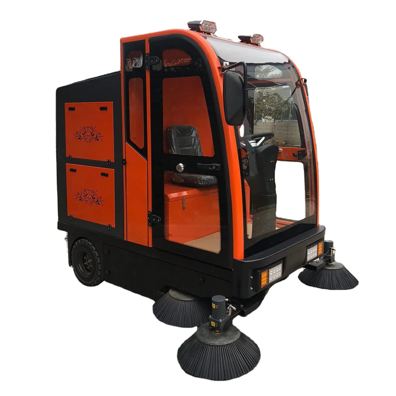 Electric Outdoor Intelligent Machinery Automatic Walking Battery Street Floor Road Sweeper for Supermarket/shopping Mall/park/s