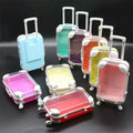 Wholesale Multiuse Mini Suitcase 3d Mink Lashes Packaging Pvc Fashion Suitcase Lashbox Cute Luggage Eyelash Packaging Box Vendor