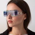New Arrival Unisex Custom Logo Trending Rectangle Frame Women Fashion Trend Sunglasses