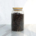 Handmade Microwavable Glass Storage Jar Back to School Kitchen Sealed Bottle with Leak-Proof Lid 500/800/1100ml Capacity