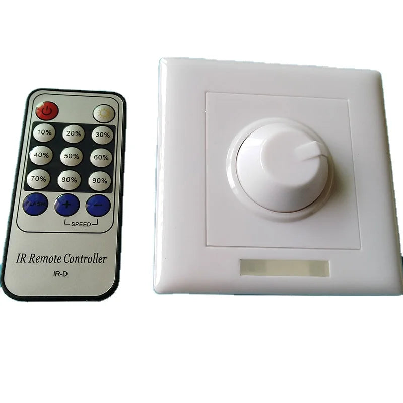 High Voltage AC110V-230V 300W IR 12 Keys Remote Control Thyristor LED Dimmer Use for Spotlight
