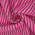 260gsm Stretch Jacquard Knitted Pleated Fabric 96% Polyester 4% Spandex Wrinkle Resistant Black Stripes GRS/OCS Boys Girls