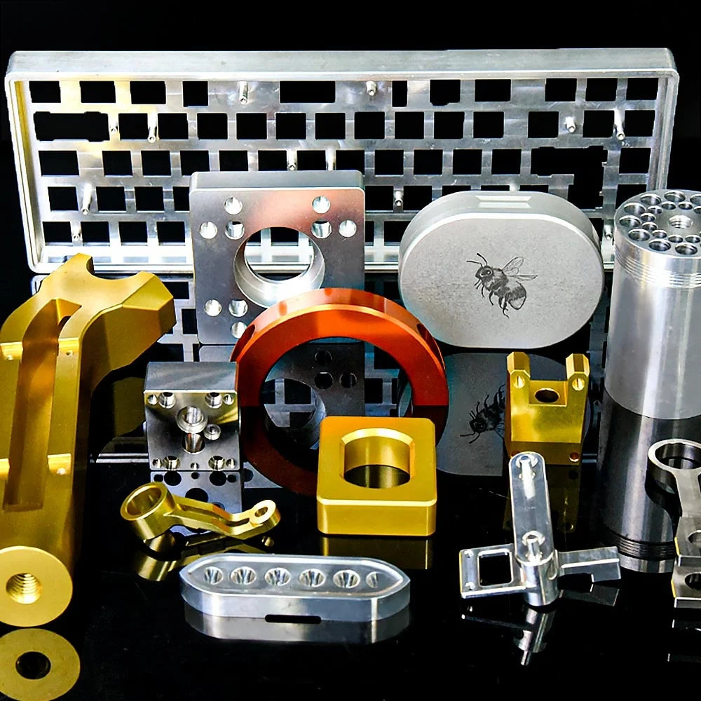 Anodized Aluminum Turning 5 Axis Service Stainless Steel Milling Prototyping Factory Custom Hardware CNC Machining Broaching