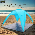 Wind Valley Large Outdoor Waterproof Beach Tent Fiberglass Frame Foldable Single Layer Summer Camping Canopy Made Polyester