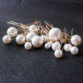 New Handmade Bridal Hairpin Retro Makeup Hair Accessories with 18 Pearl Hairpins Handmade Retro Makeup Hairpin