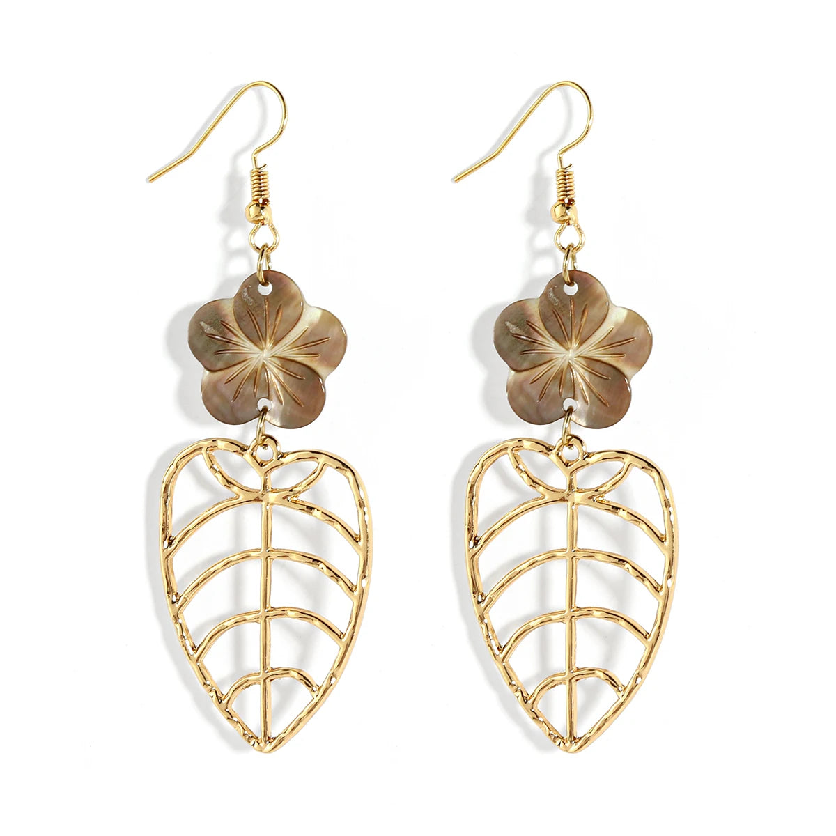 Luxury & Fashion Beautiful Hawaiian Style Natural Shell Earrings Jewelry Birthday Gift for Girls
