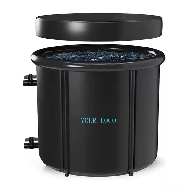 Wholesale Portable Inflatable Adults Ice Bath Tub Double Faucet 320L Capacity Indoor/Outdoor Use Recovery Features