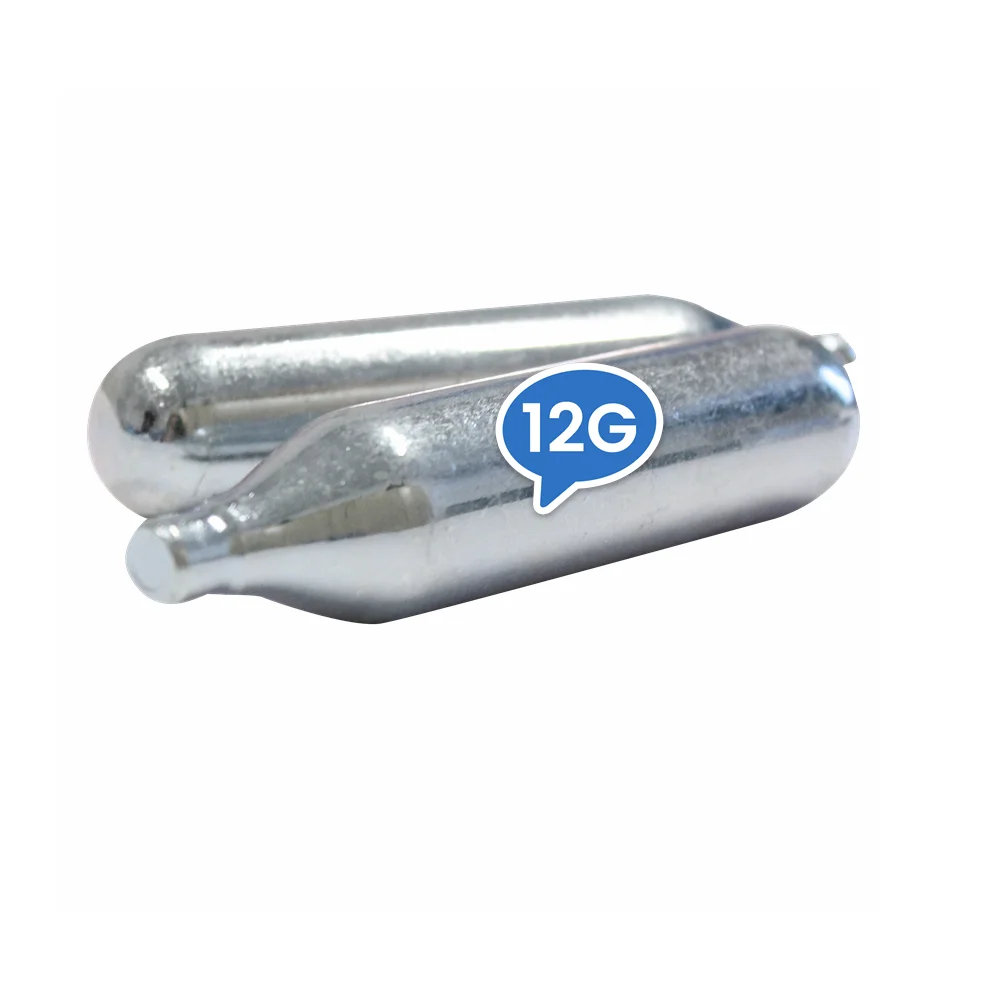 Rechargeable 12 Gram Co2 Cartridge Gas Steel Zinc for Paintball Tank 12g 88g 90g 95g Unthreaded Gas Cylinder Canisters